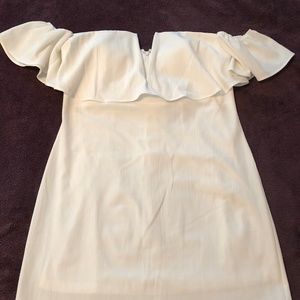 Off the Shoulder White Dress